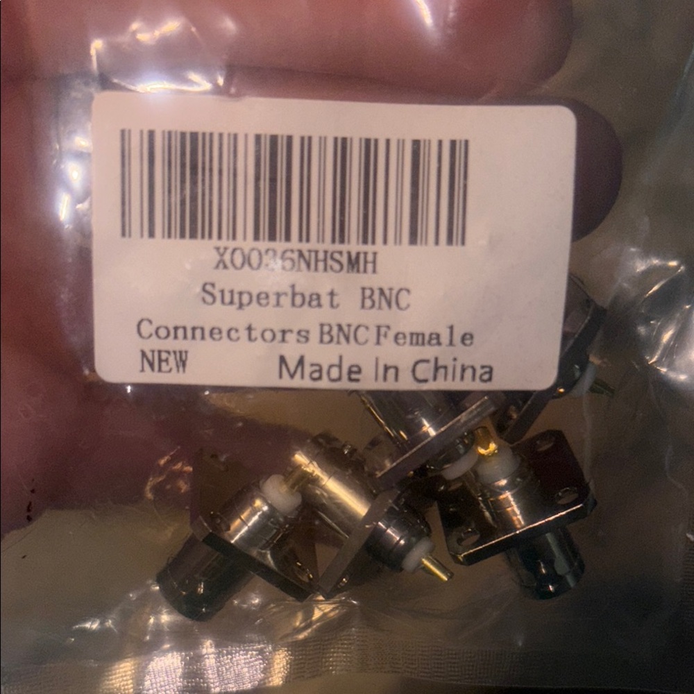 BNC Connectors - Silver 5 pack